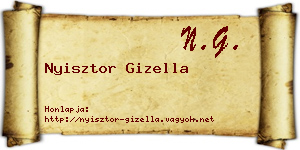 Nyisztor Gizella névjegykártya